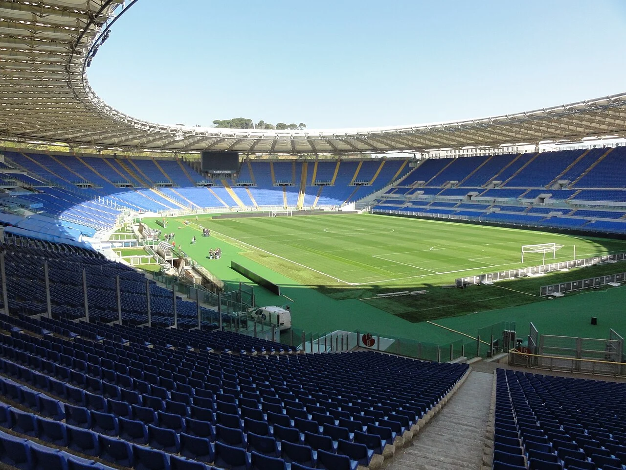 A later view of the Stadio Olimpico in Rome.